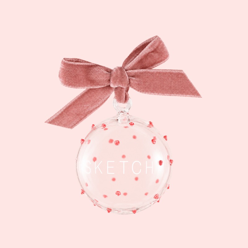 Load image into Gallery viewer, sketch Glass Bauble